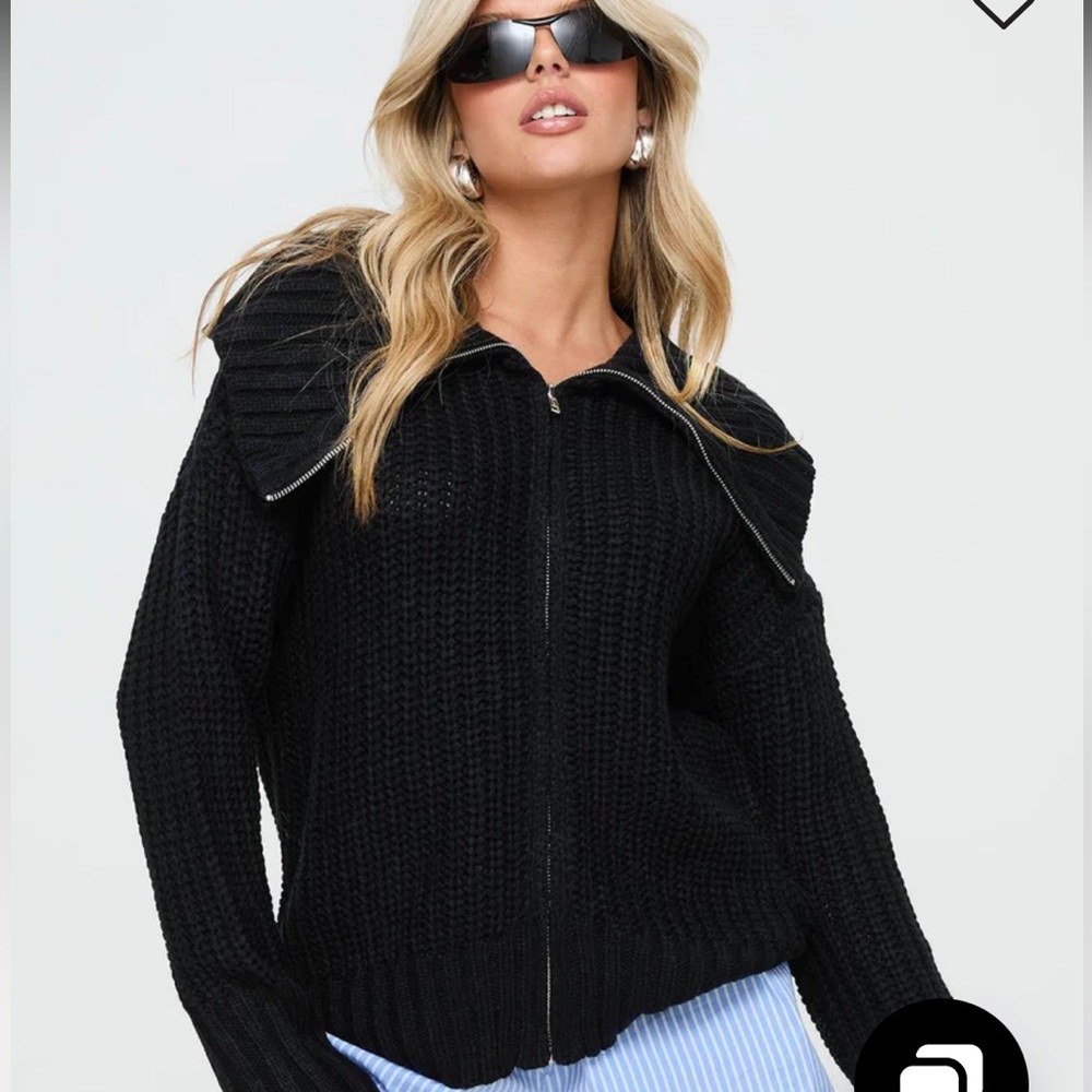 Princess Polly Liana Sweater Black